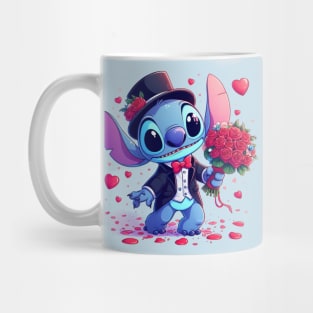 Valentines Day Stitch, Stitch Love Mug